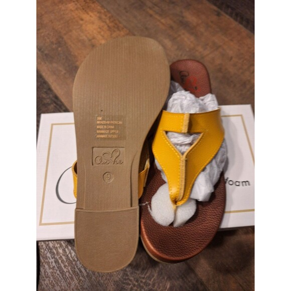 MIA‎ Amore Women's Patriciaa Flat Sandals Cognac 9M New - Picture 6 of 7